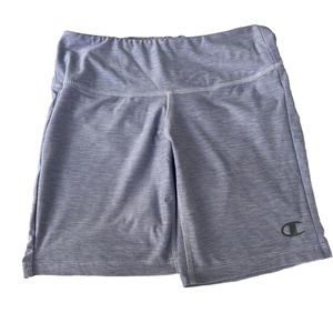 Champion Athletic Bike Shorts Heather Gray Purple Size S